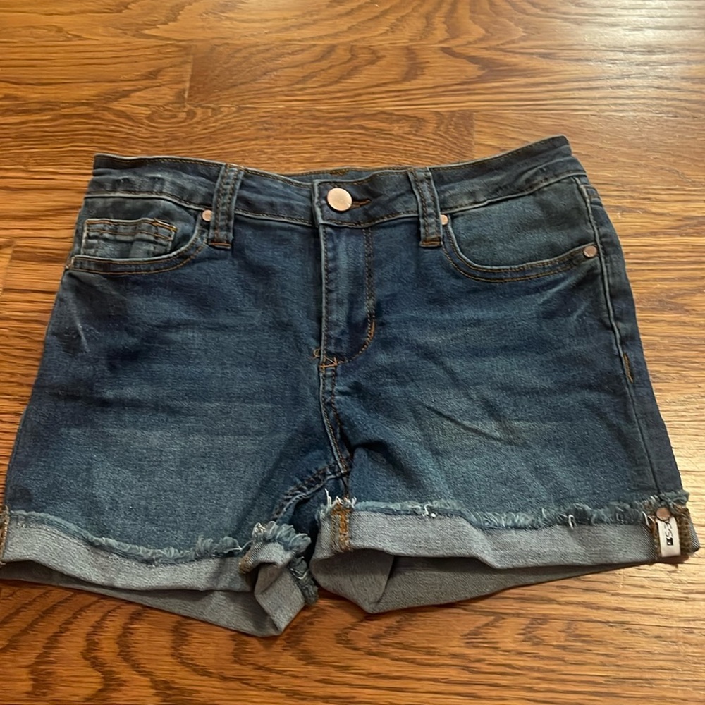 Joe’s Girls The Markie Mid-Rise Shorts - size 16 - color: navy